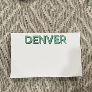 Donovan Designs Big & Bold Notepad- DENVER